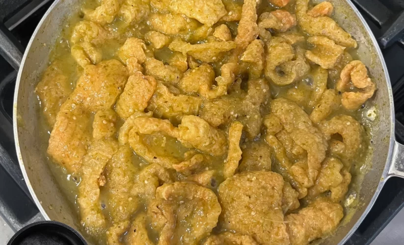 Chicharron en salsa verde